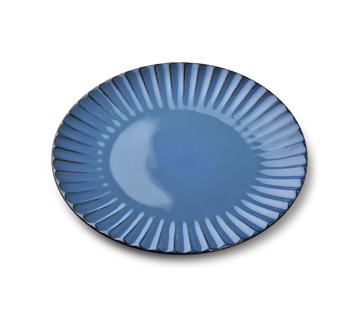 Evie Set of 6 Dinner Plate, Blue - DECOR PETIT