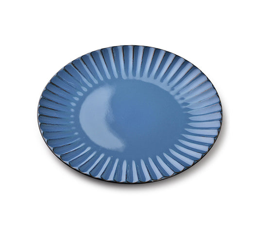 Assiette plate Evie, bleue - DECOR PETIT