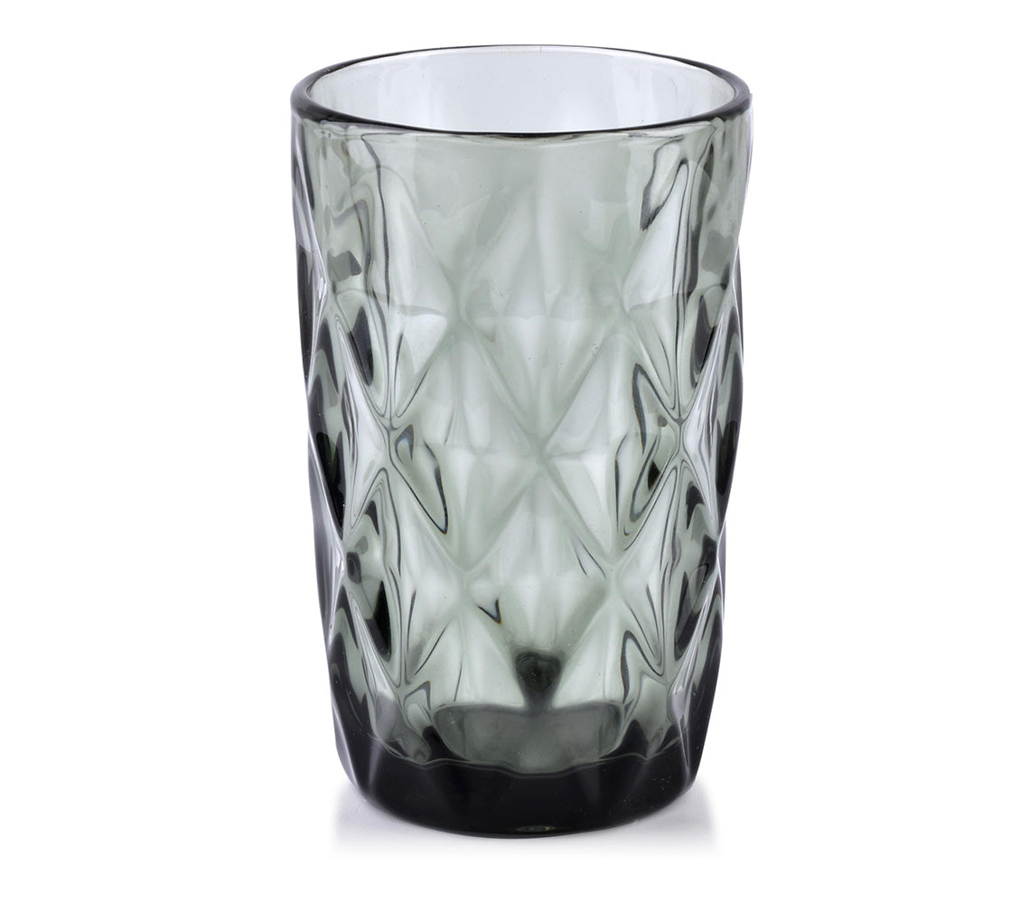 Juego de 6 Vasos Largos para Bebidas Elise, Gris - DECOR PETIT