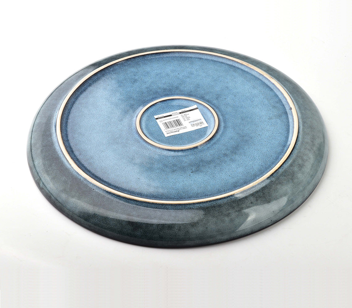 Assiette plate Ester, bleu marine - DECOR PETIT