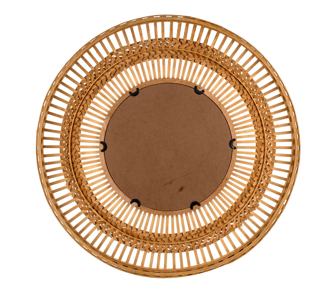 Miroir Rond en Bambou Naturel Glamour - DECOR PETIT