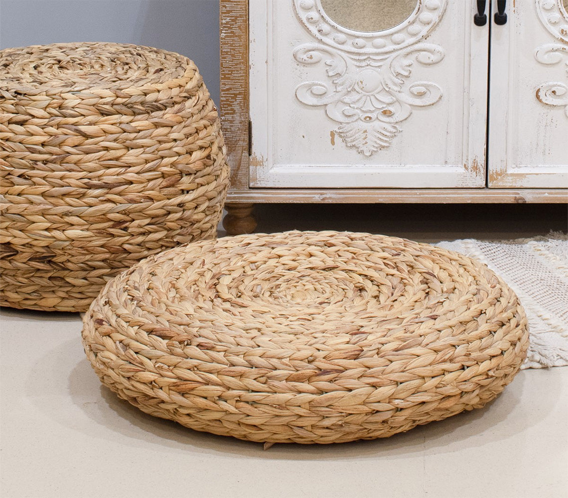 Pouf Tissé Naturel Tarana - DECOR PETIT