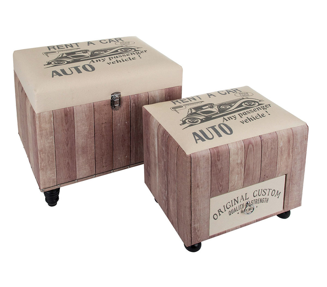 Cajas de Almacenamiento con Ruedas Bentley en Tono Beige - DECOR PETIT