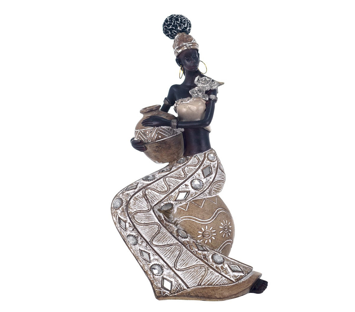 Figura Decorativa Dalila Mujer Africana - DECOR PETIT