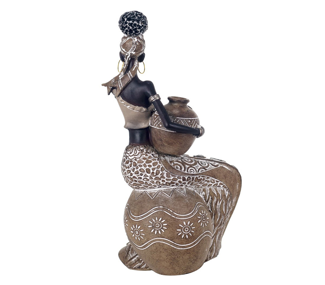 Figura decorativa Dalila donna africana - DECOR PETIT