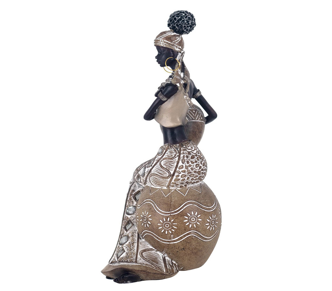 Figura Decorativa Dalila Mujer Africana - DECOR PETIT