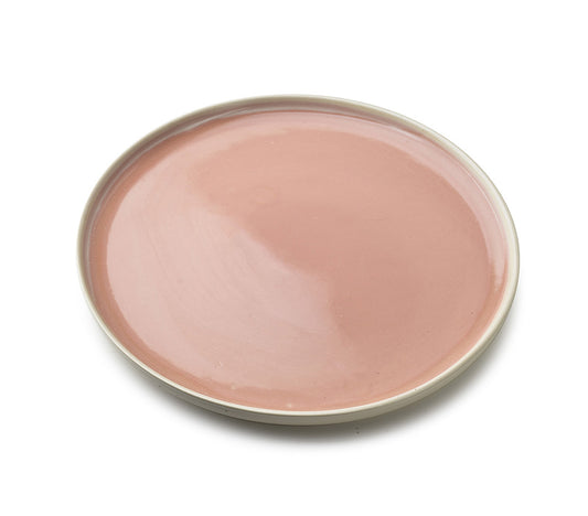 Basic Nature Set of 6 Dinner Plate, Salmon - DECOR PETIT