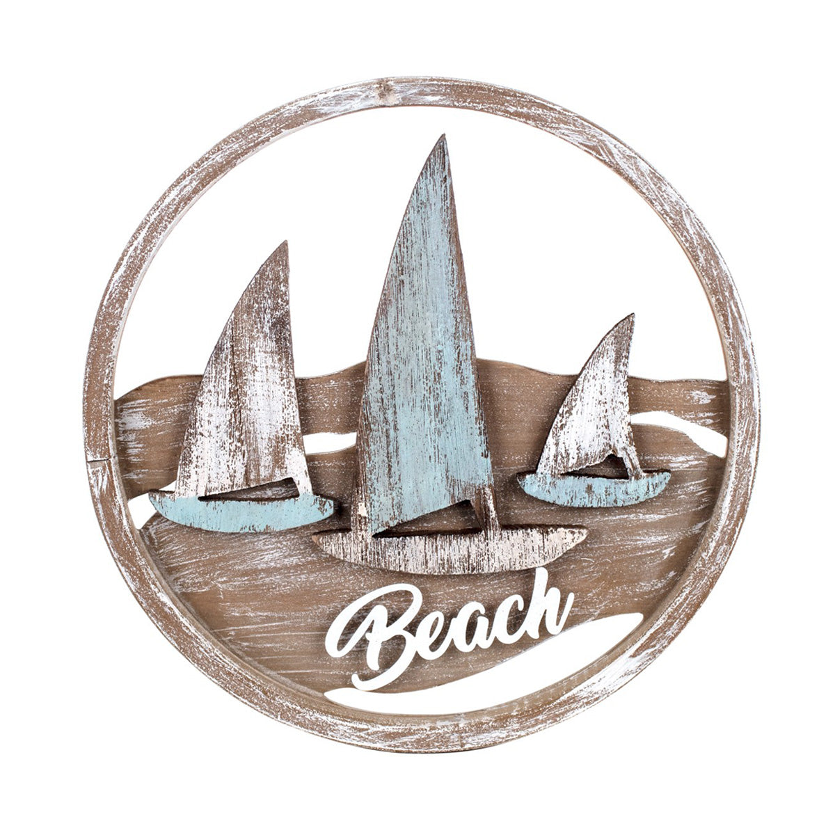 Beach Wooden Wall Plaque - DECOR PETIT