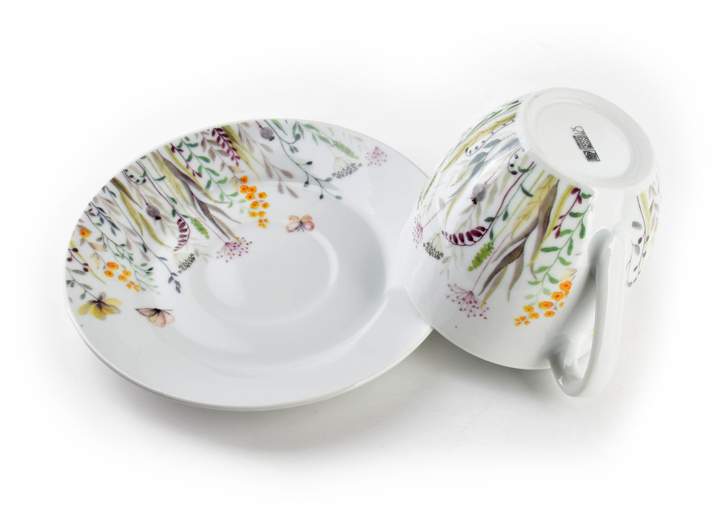 Set de 6 tasses avec soucoupe Joy, Jardin fleuri - DECOR PETIT