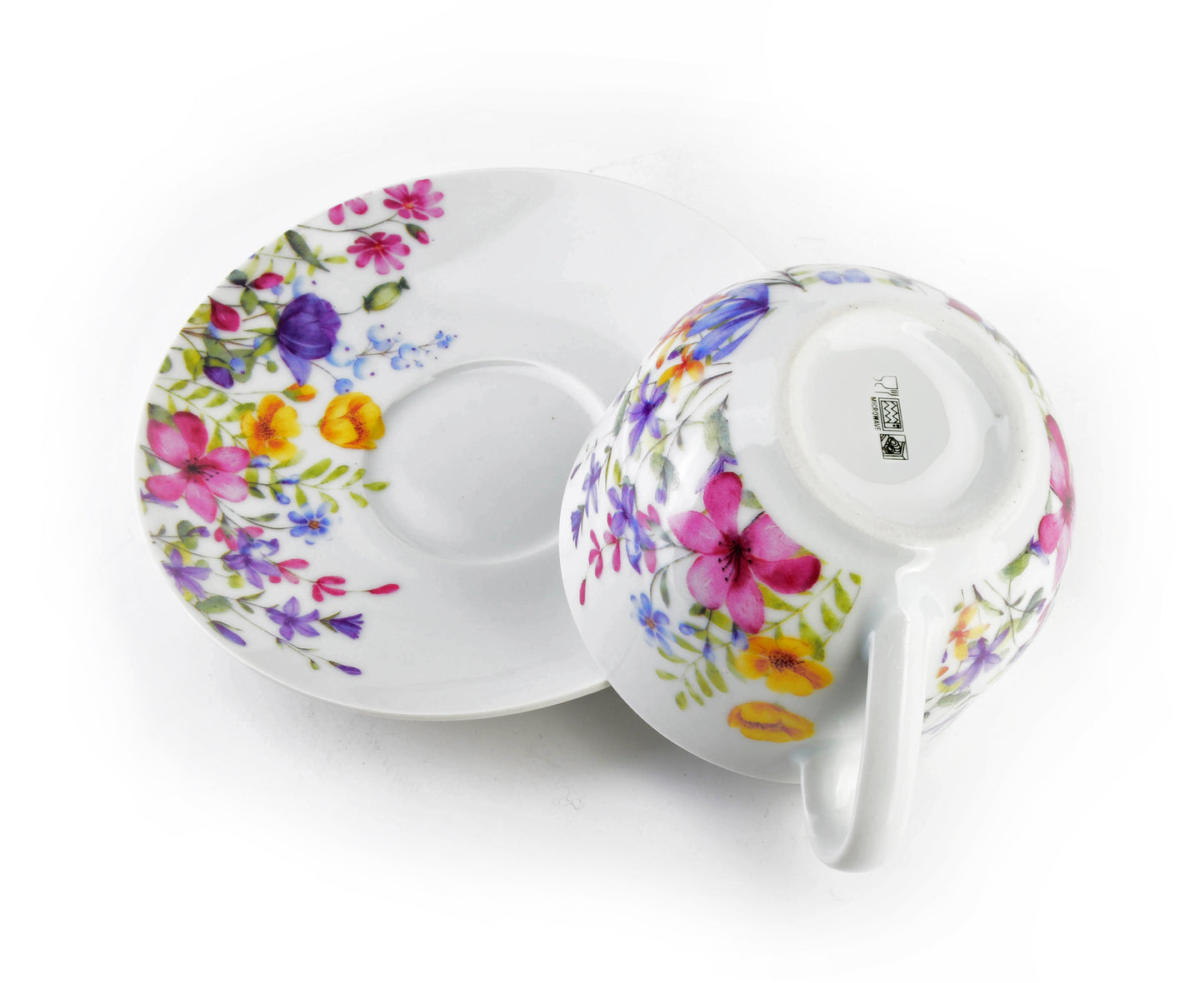 Joy Set of 2 Cups&Saucers, Lily Garden - DECOR PETIT