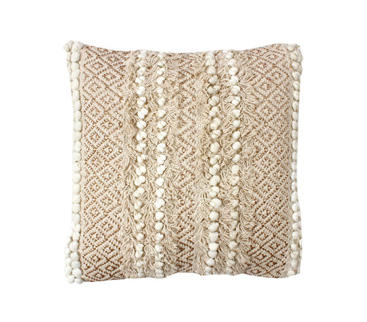 Coussin Mael Beige, 45x45 cm. - DECOR PETIT