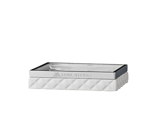 Porte-savon Portia, blanc - DECOR PETIT