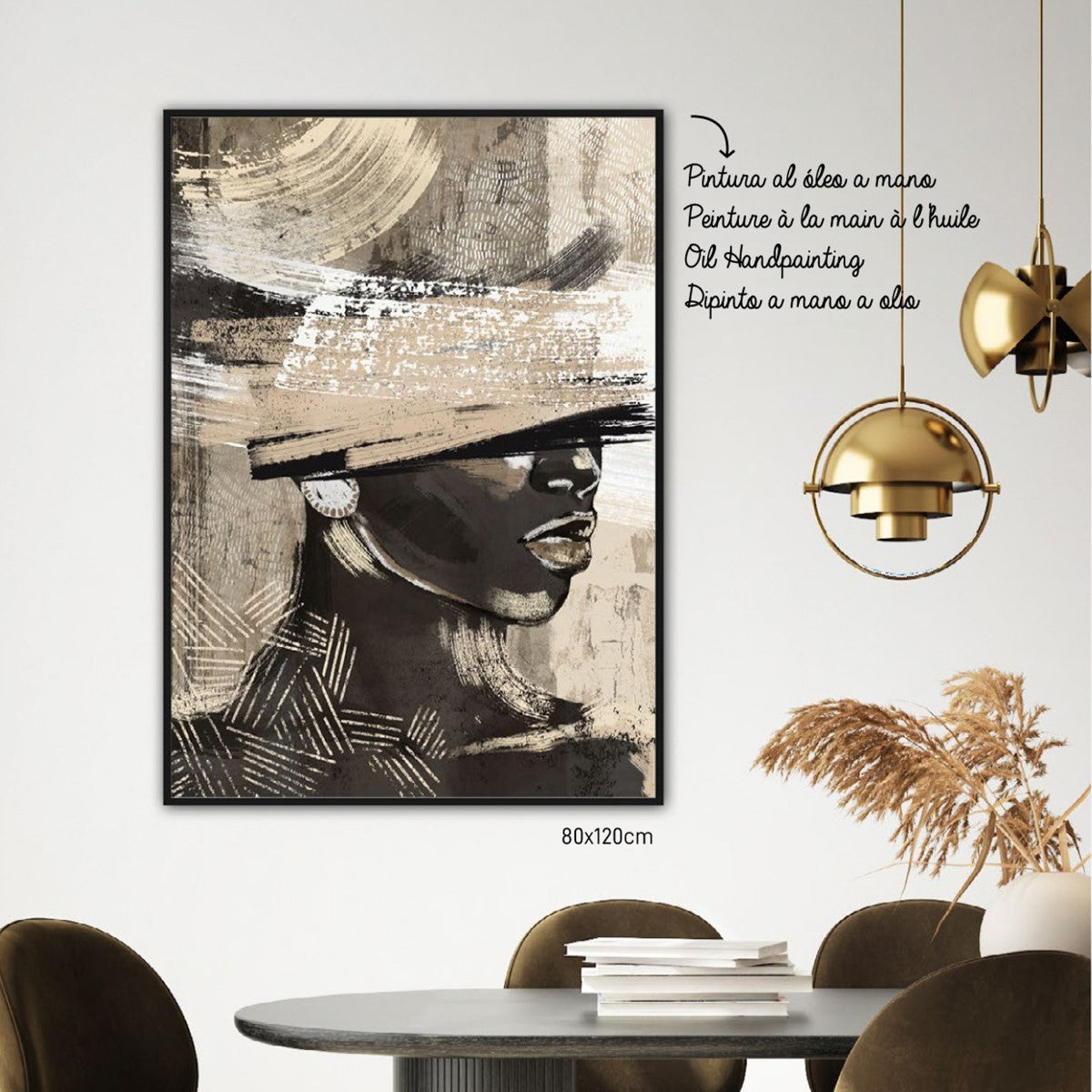 Amandla Abstract African Women Painting - DECOR PETIT