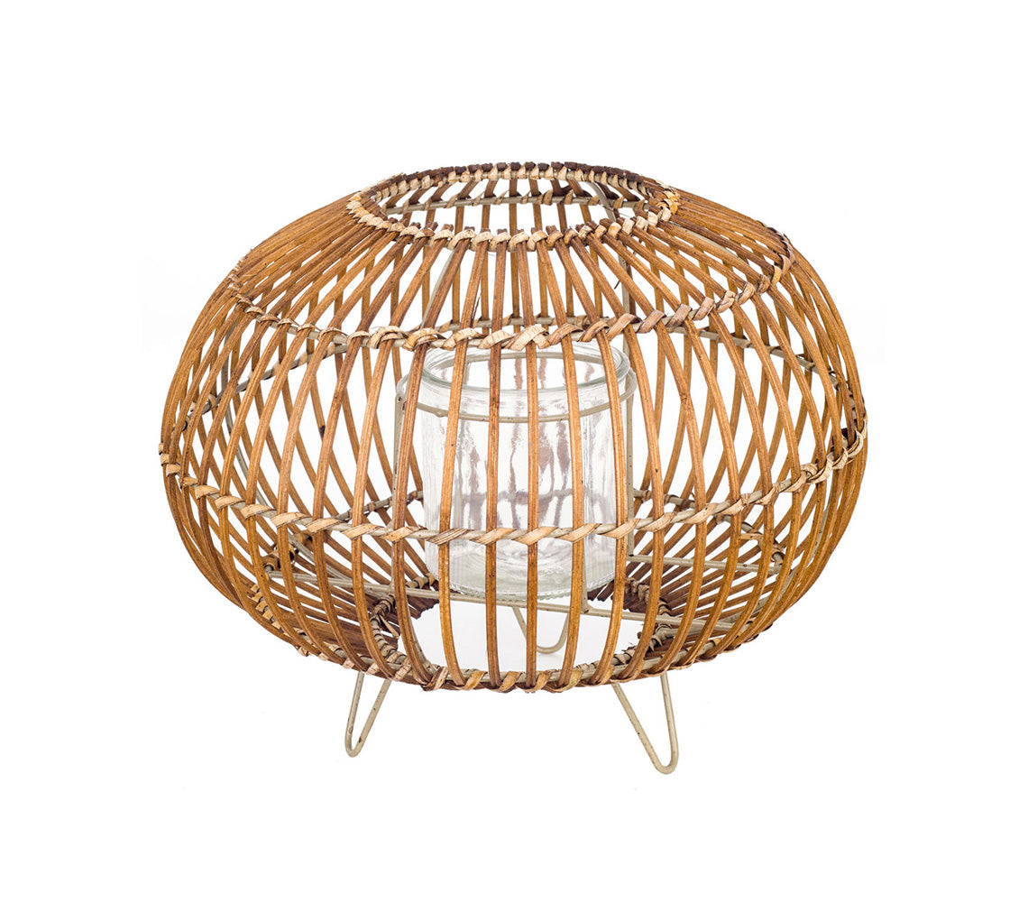 Farol Vela Charita Natural, A26 cm. - DECOR PETIT