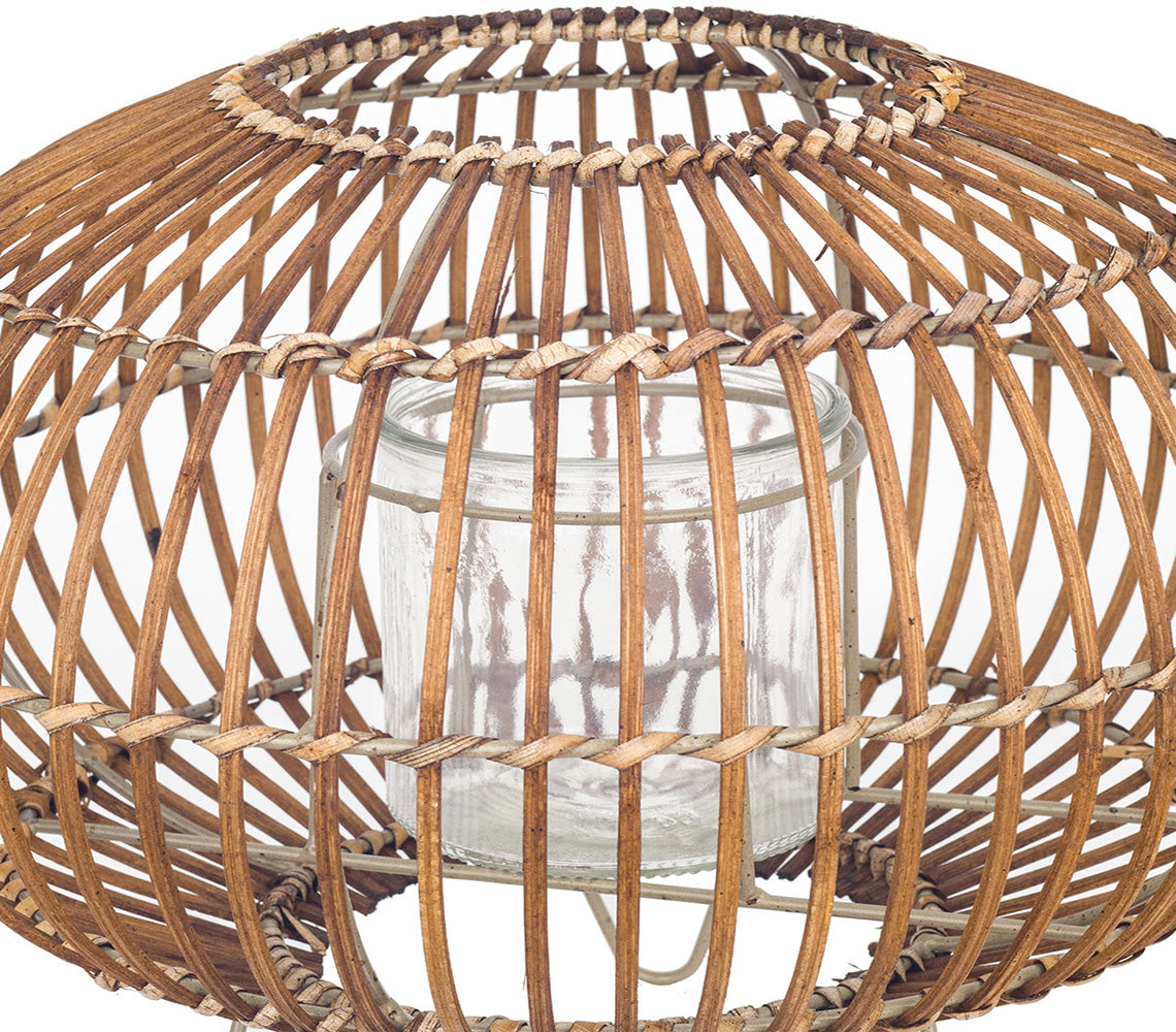 Farol Vela Charita Natural, A26 cm. - DECOR PETIT