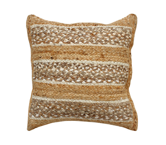 Shylah Jute Braided Cushion, 45x45cm. - DECOR PETIT