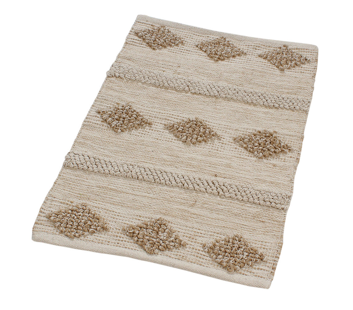 Alfombra Briar Yute Natural, 55x85 cm. - DECOR PETIT