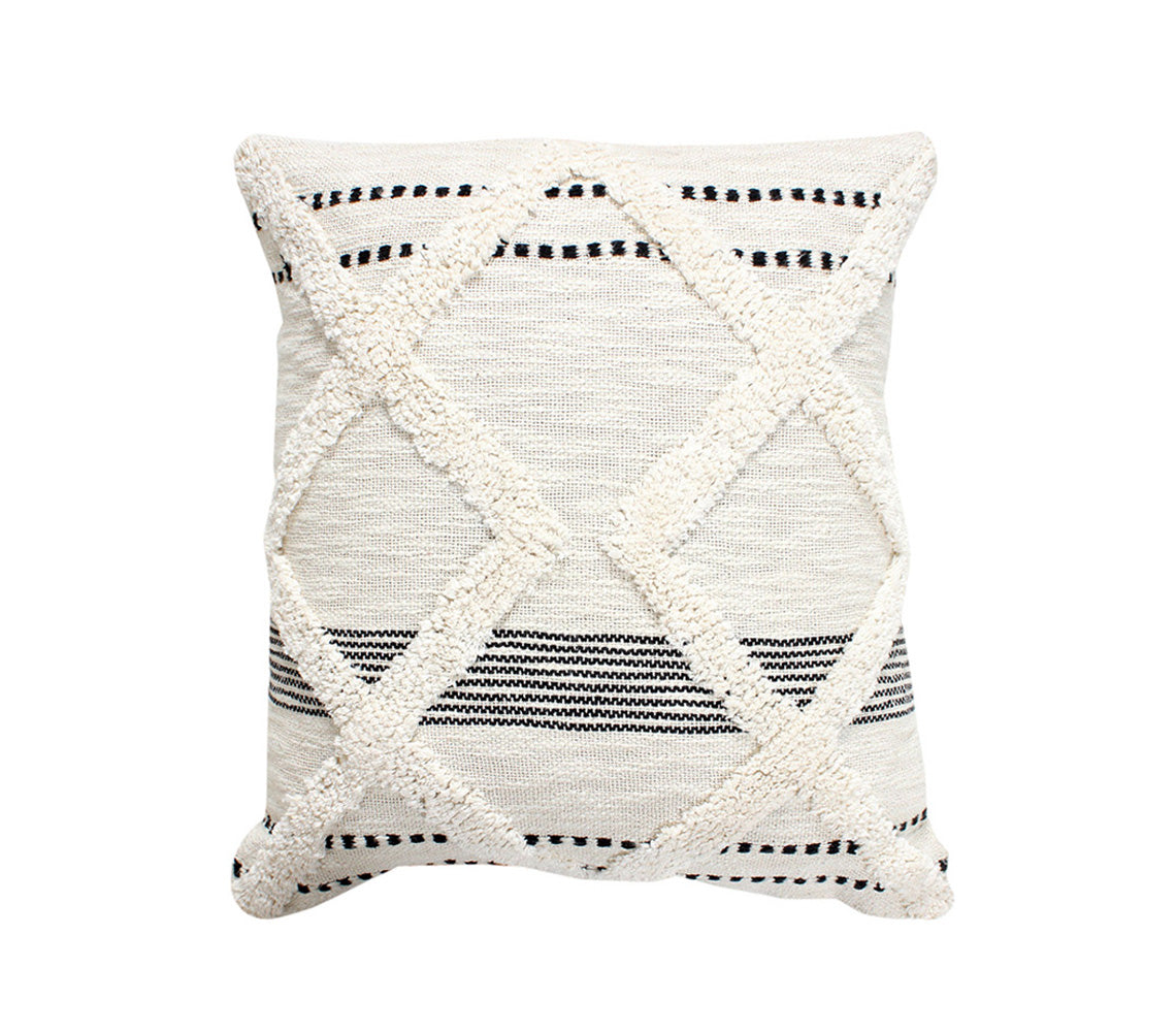 Neal Black&White Cushion, 45x45 cm. - DECOR PETIT