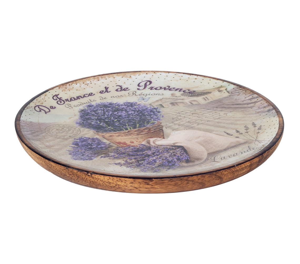 Lavender Large Round Service Plate - DECOR PETIT