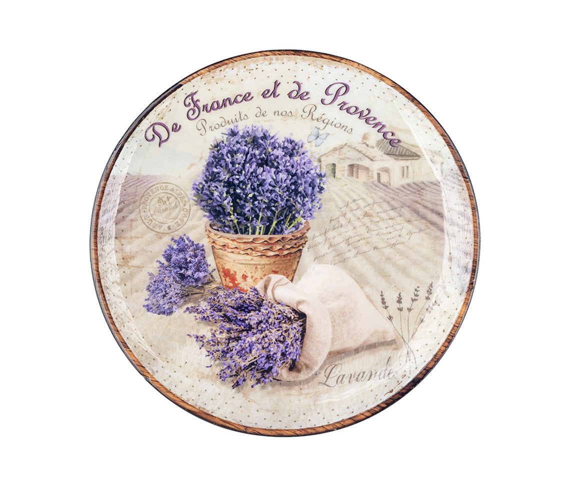 Lavender Large Round Service Plate - DECOR PETIT