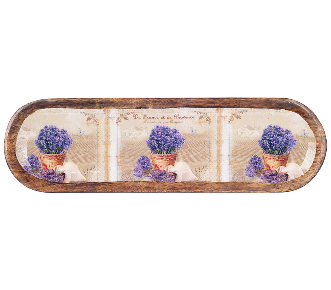 Lavender Oval Service Platter - DECOR PETIT