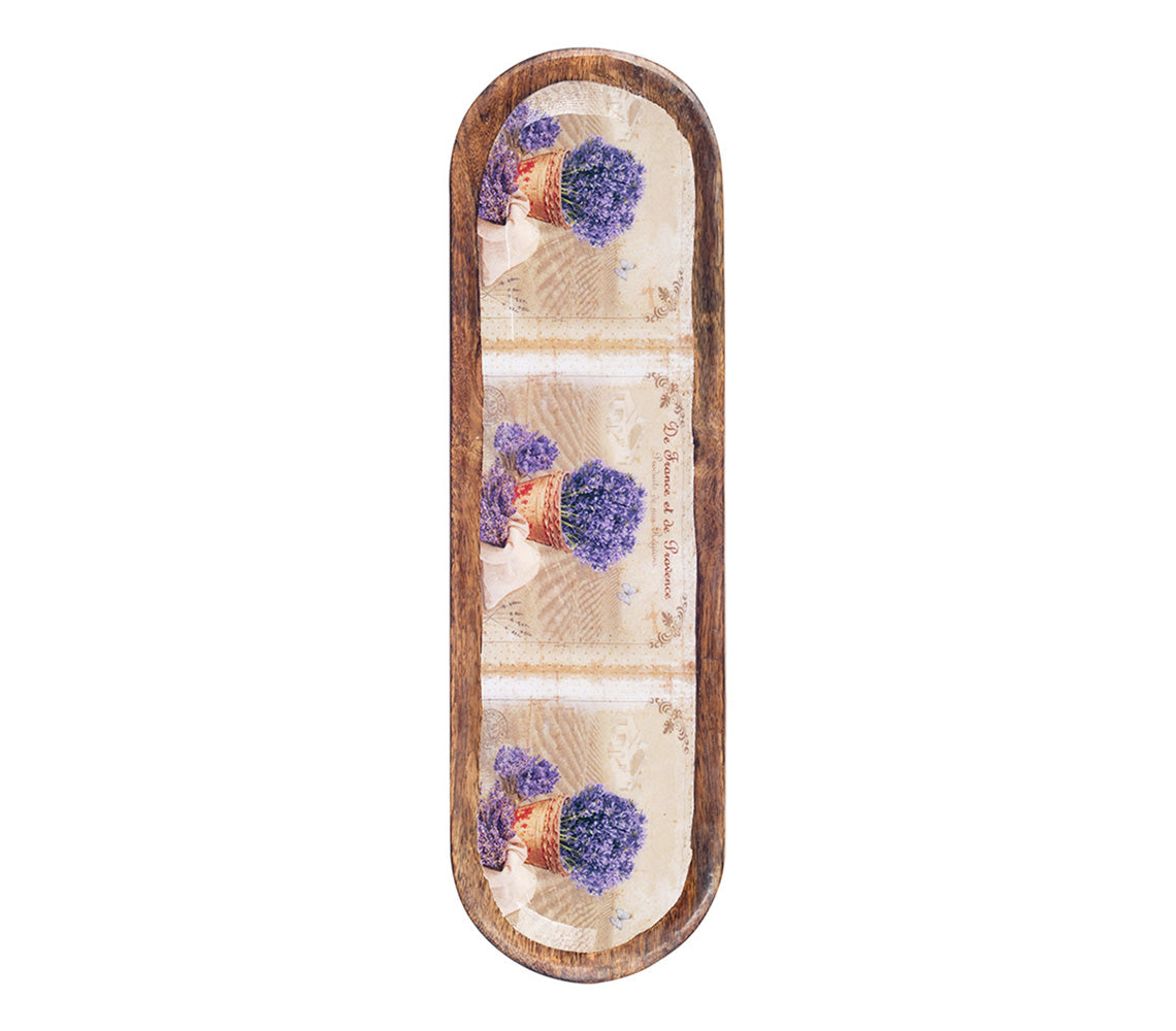 Lavender Oval Service Platter - DECOR PETIT