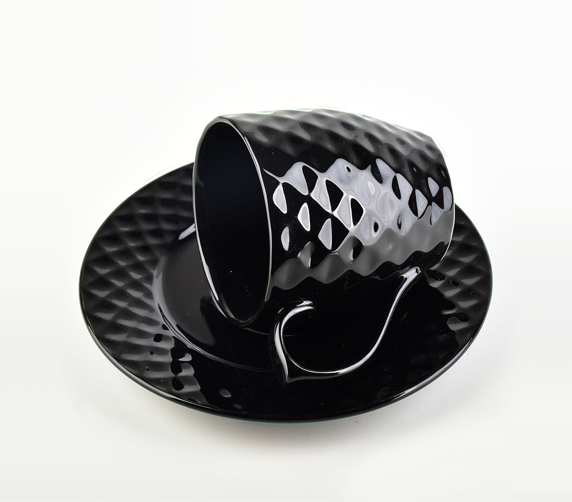 Taza y Platillo Diament Negro - DECOR PETIT