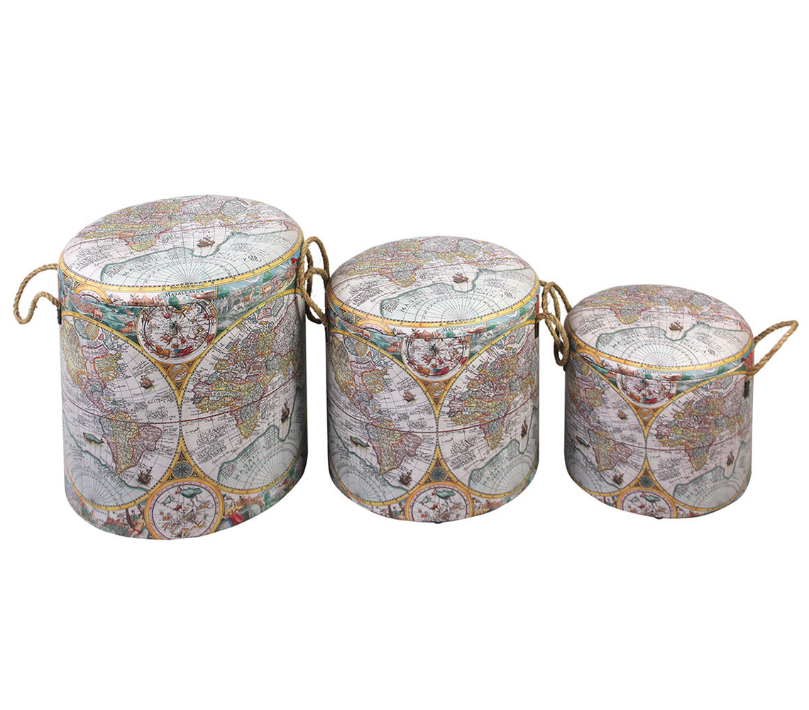 Charlotte Storage Stool Boxes - DECOR PETIT