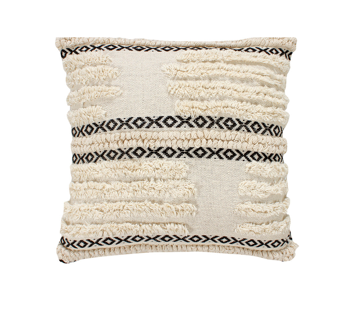 Myra Fringed Cushion, 45x45cm. - DECOR PETIT