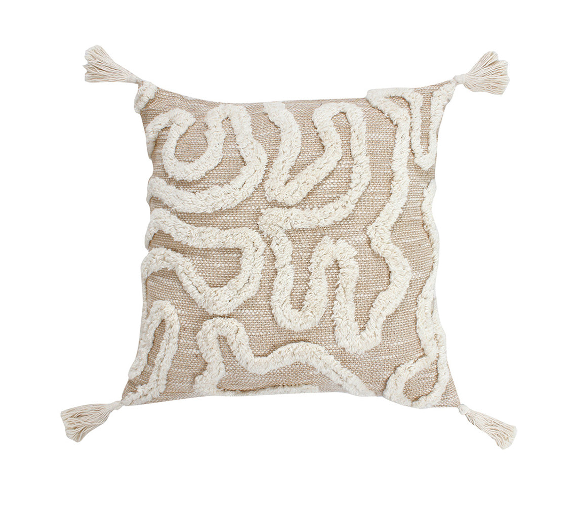 Mina Jagged Cushion, 45x45cm. - DECOR PETIT