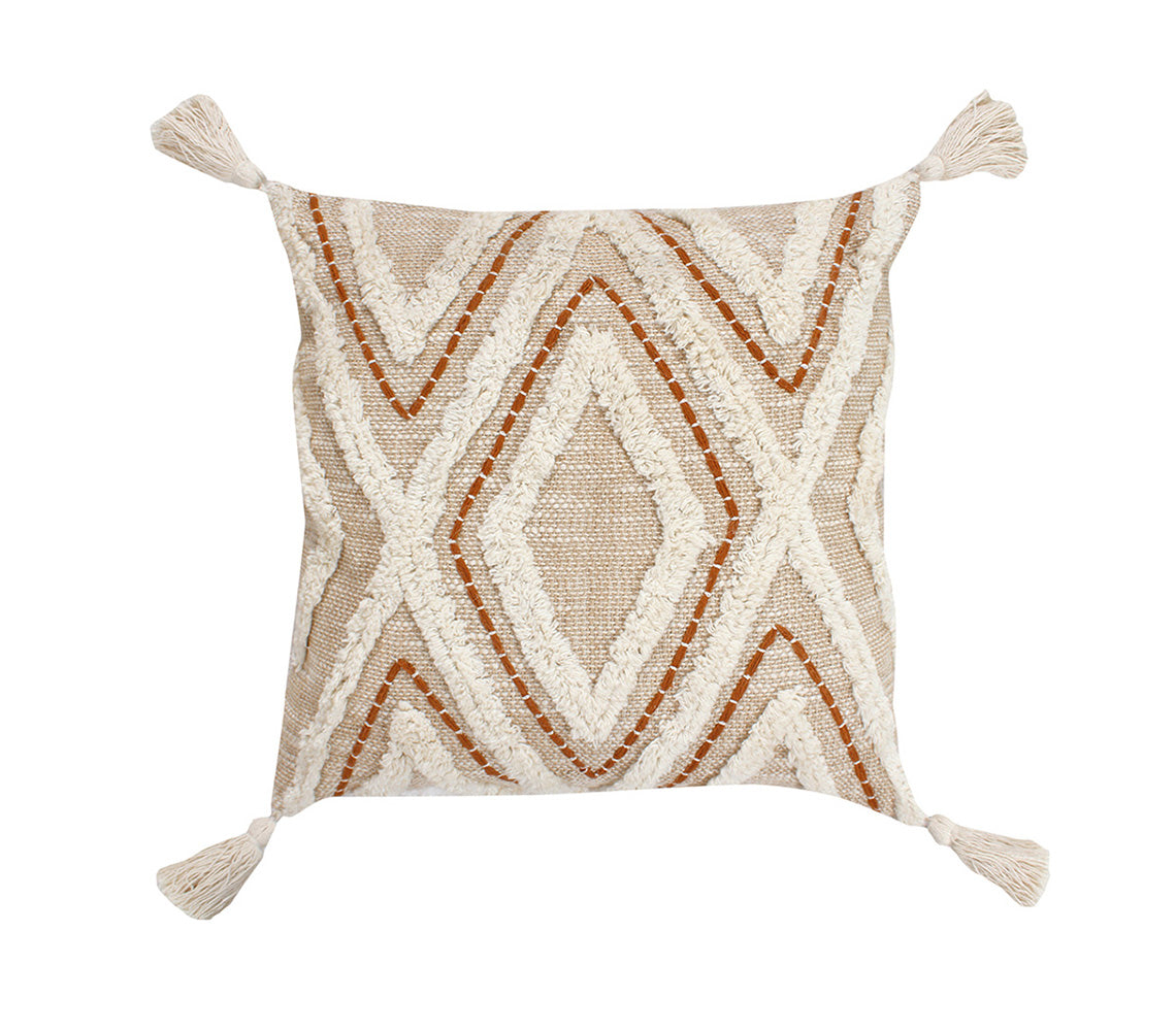 Coussin Mae Beige&Marron, 45x45cm. - DECOR PETIT