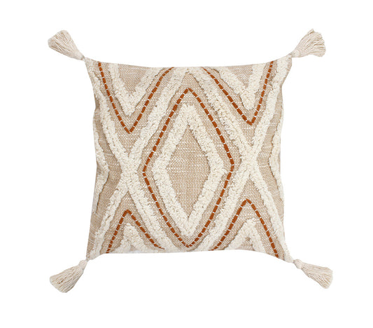 Mae Beige&Brown Cushion, 45x45cm. - DECOR PETIT