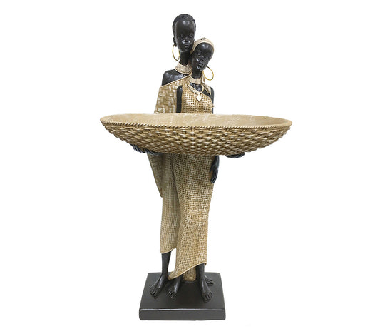 Adorno de Mesa Cesta Africana Abiola - DECOR PETIT