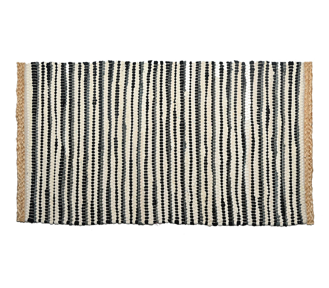 Chindi Striped Cotton Rug,  50x80 cm. - DECOR PETIT