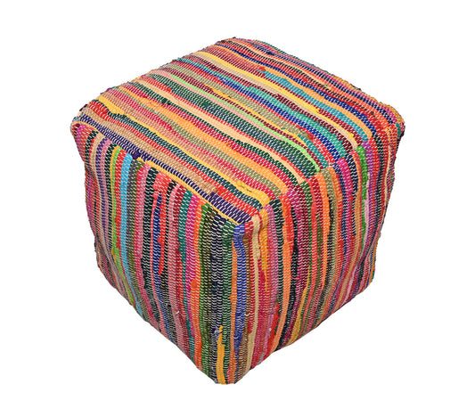 Chindi Multicolore Puff - DECOR PETIT