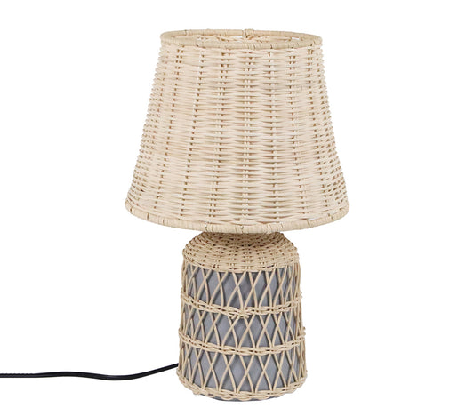 Lyra Braided Table Lamp, Off-White - DECOR PETIT