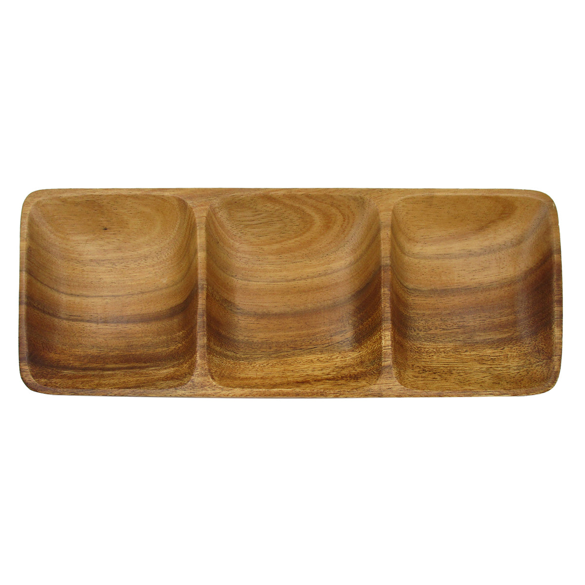 Alder 3 Compartment Service Platter - DECOR PETIT