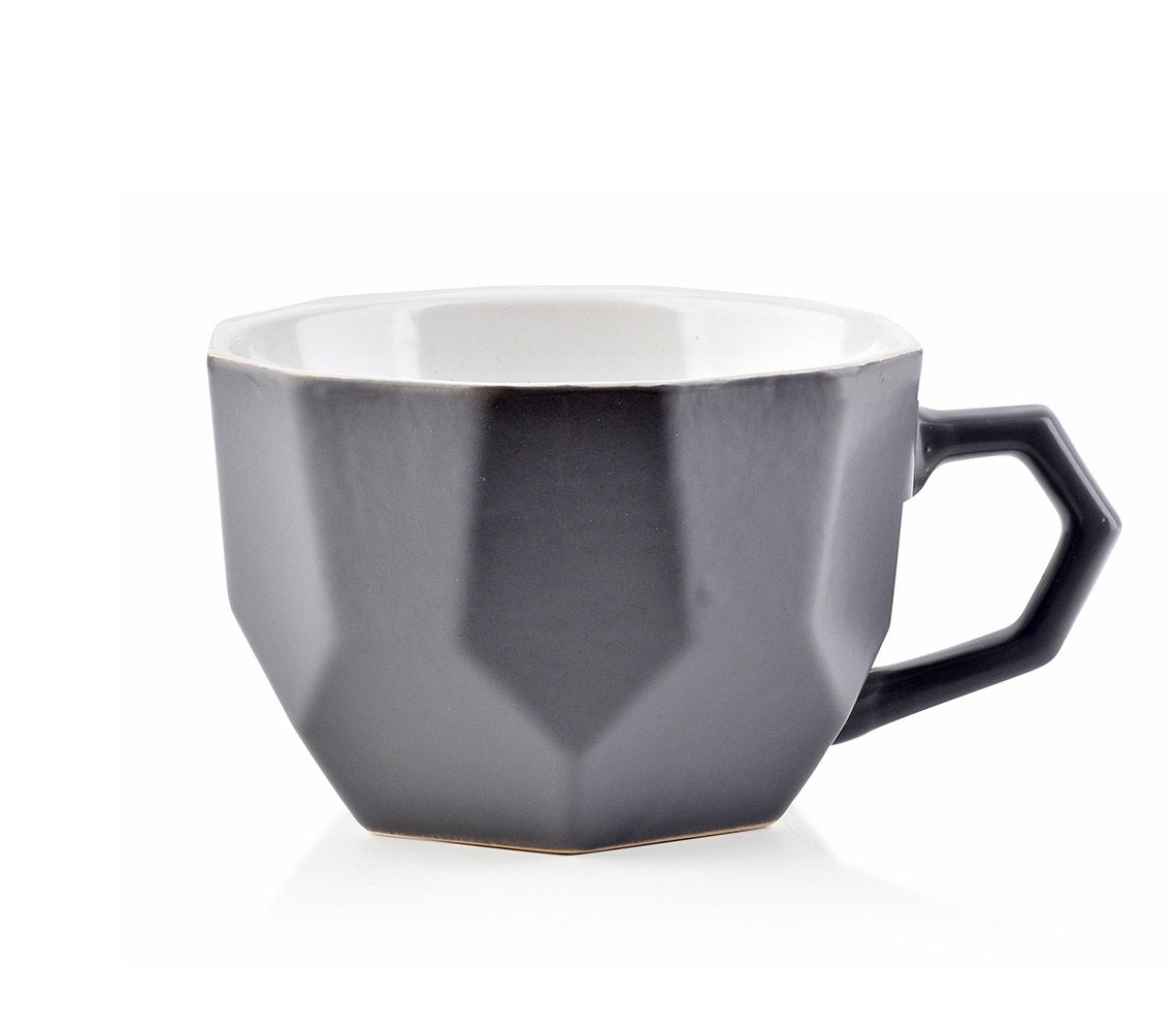 SALLY GEO GRIS Tasse 450ml 12x15xh7.8cm