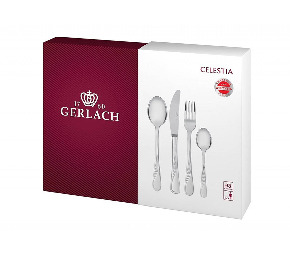 Celestia Silver 68pcs Cutlery Set - DECOR PETIT