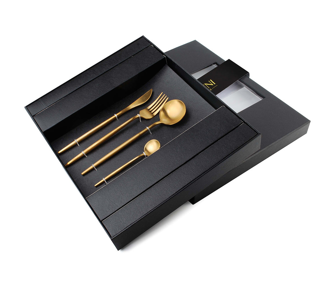 Casa Gold Set Posate 16 Pezzi - DECOR PETIT