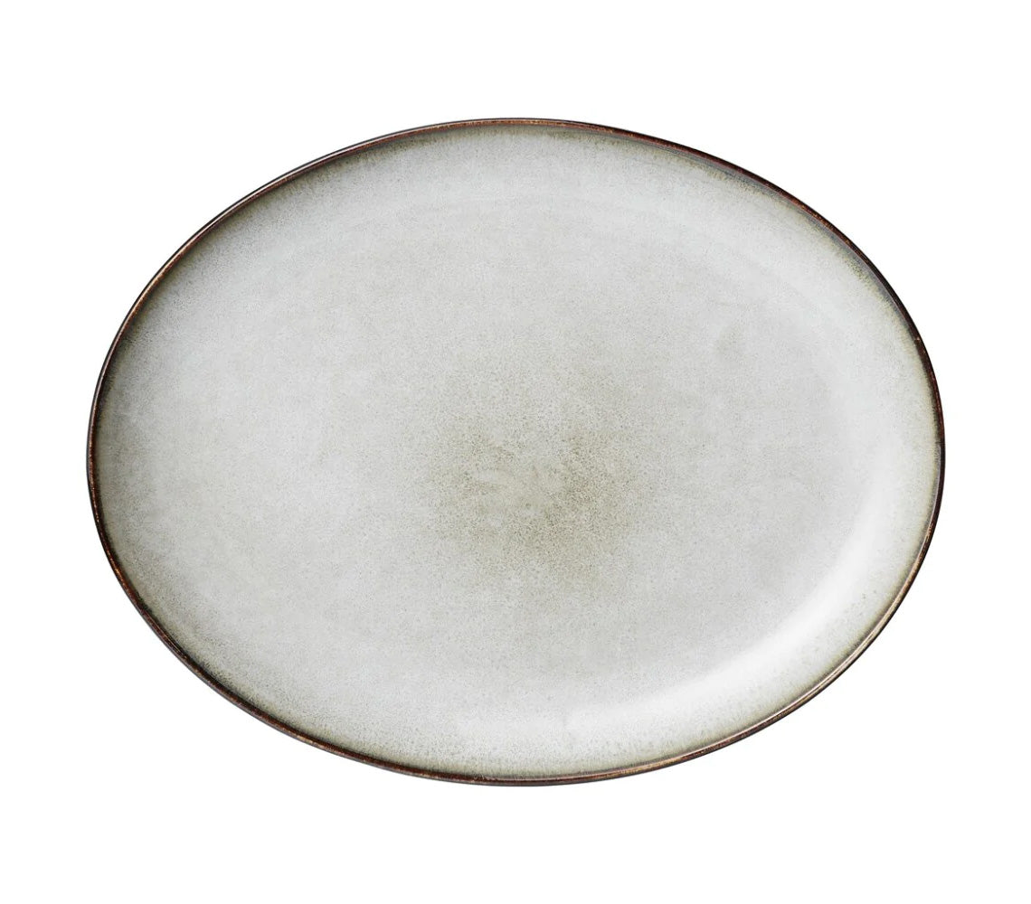 Amera Dinner Plate, Grey - DECOR PETIT