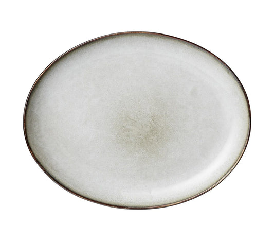 Assiette plate Amera, Gris - DECOR PETIT