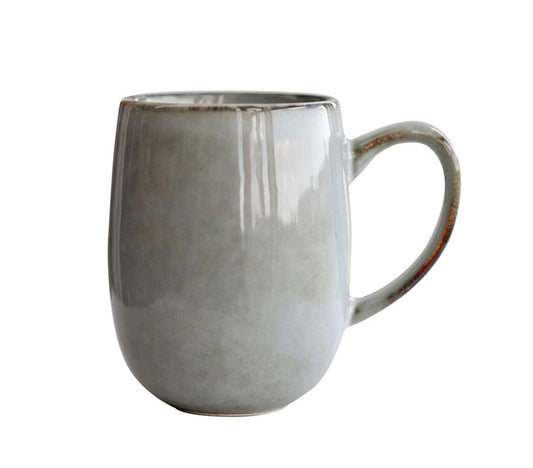 Amera Set of 2 Mugs with Handle, Grey - DECOR PETIT