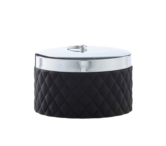 Portia Black Jar, 9 cm. - DECOR PETIT