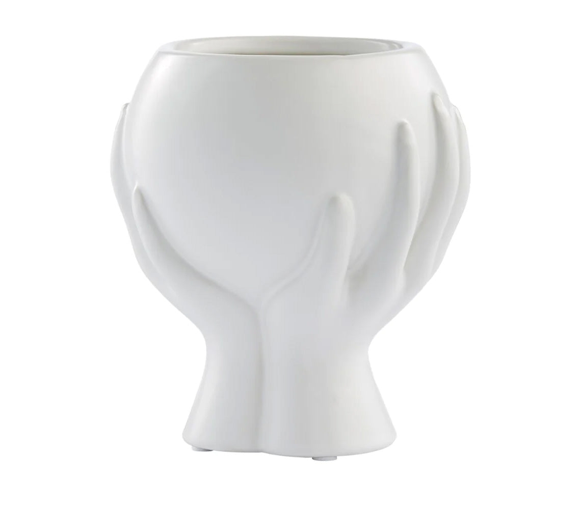 Haniya Flowerpot, White - DECOR PETIT