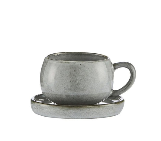 Juego de 4 Tazas de Espresso Amera, Gris - DECOR PETIT