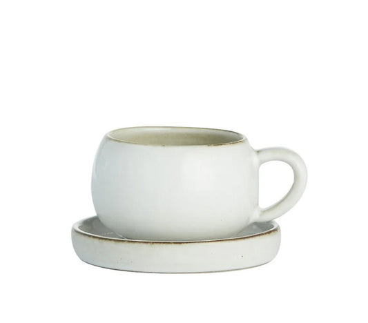 Amera Set 4 Tazzine Espresso, Sabbia Bianca - DECOR PETIT