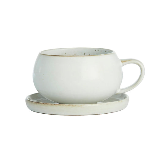 Amera Tasse/Untertasse, White Sands - DECOR PETIT