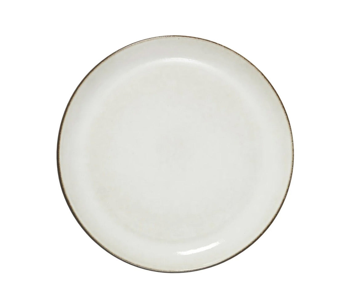 Amera Set of 6 Dinner Plate, White Sands - DECOR PETIT