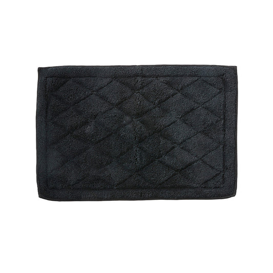 Portia Black Bath Mat, 60x90 cm. - DECOR PETIT